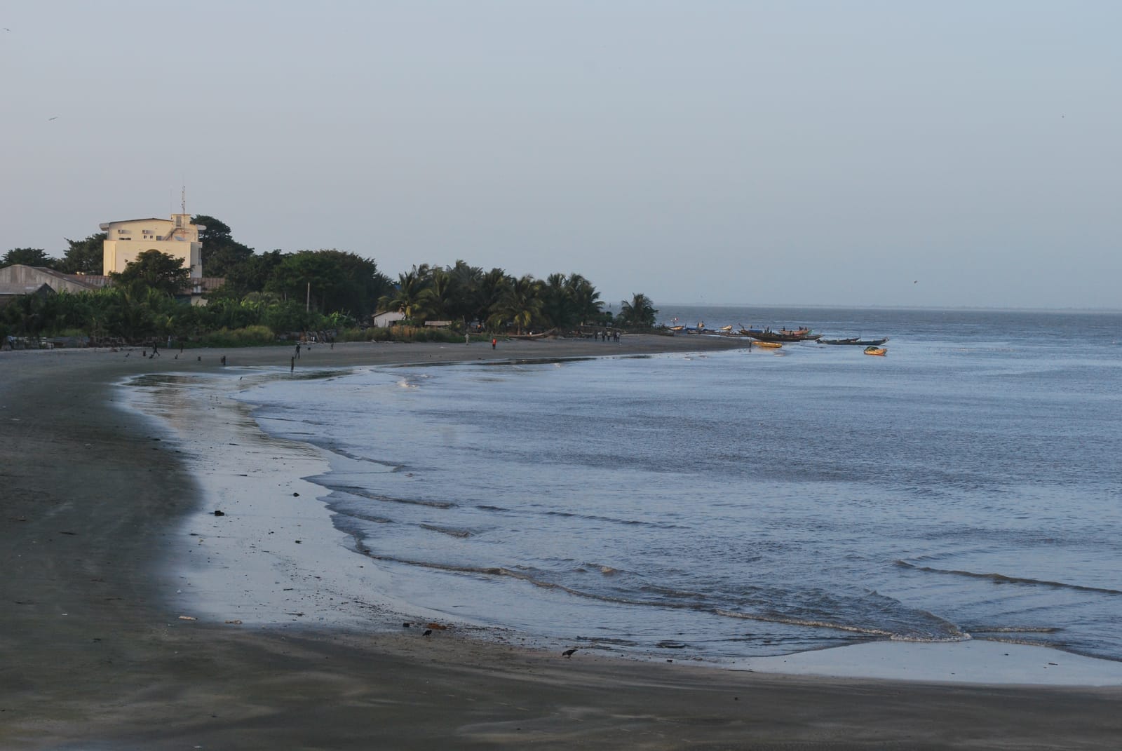 The Banjul to Barra ferry crossing the River Gambia