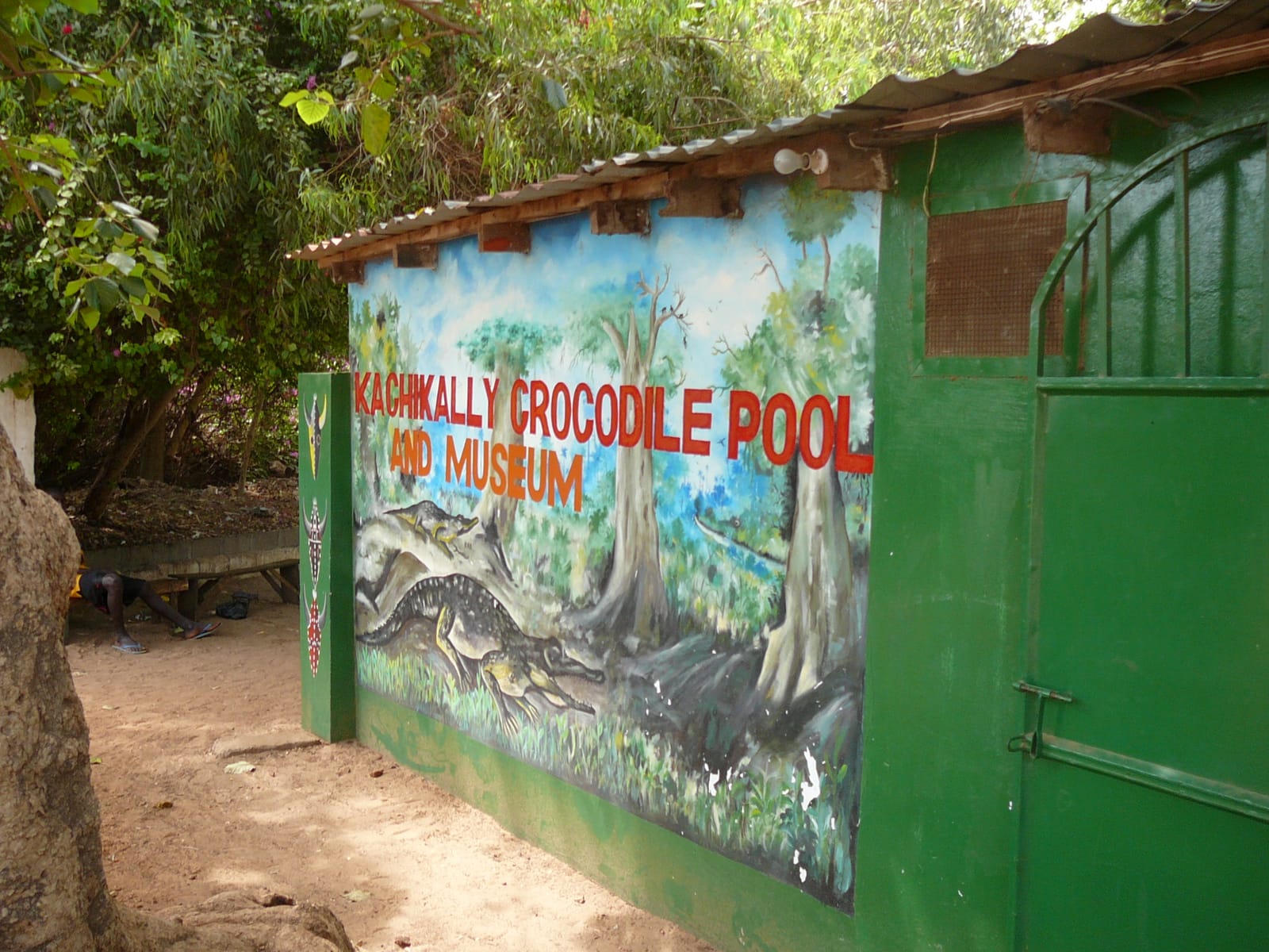 The entrance to Kachikally Crocodile Pool and Museum in Bakau